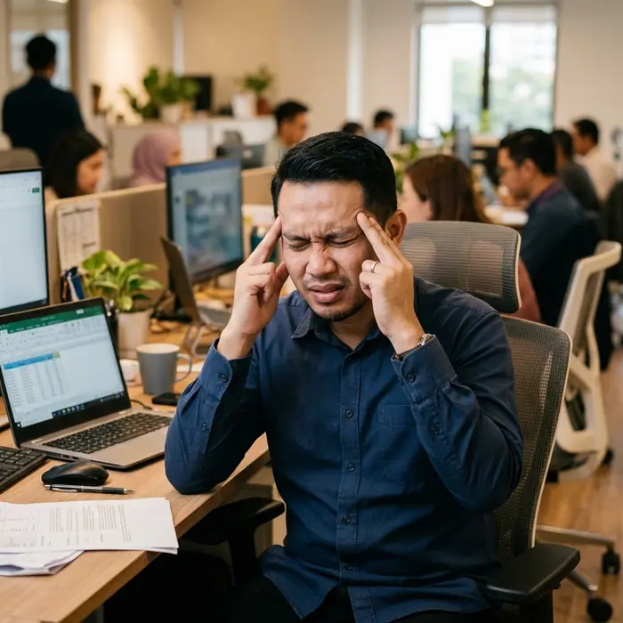 Lelaki Melayu sakit kepala peredaran darah tersekat